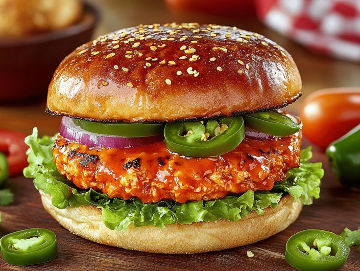 The Ultimate Buffalo Chicken Burger: Spicy, Juicy, and Irresistibly Delicious